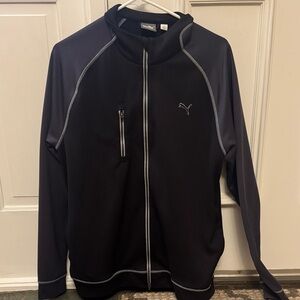 Puma Black Full-Zip Golf Jacket